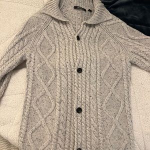 Saks Fifth Avenue Men’s Wool Cable Knit Cardigan